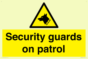 Security guards on patrol